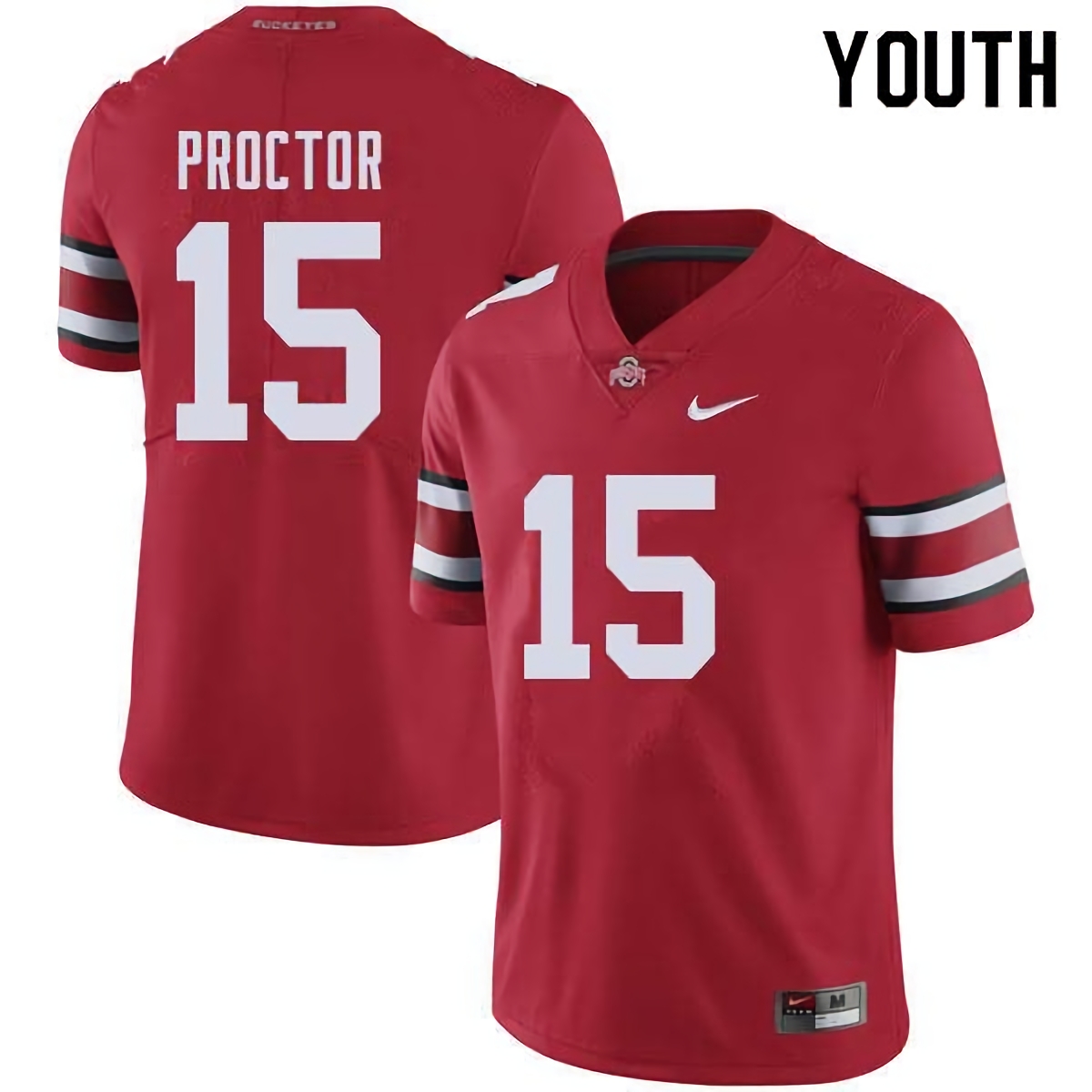 Josh Proctor Ohio State Buckeyes Youth NCAA #15 Nike Red College Stitched Football Jersey CMB3256UD